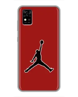 Чехол для ZTE Blade A31 с картинкой «Jordan Red Back»