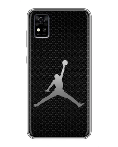 Чехол для ZTE Blade A31 с картинкой «Jordan Dark Carbon»