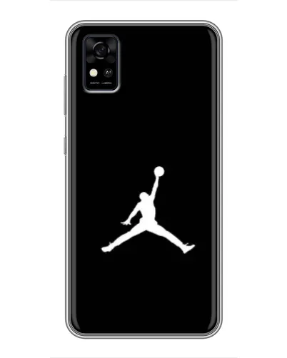 Чехол для ZTE Blade A31 с картинкой «Jordan Silhouette»