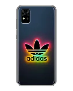 Чохол для ZTE Blade A31 з картинкою «Неоновий Adidas»