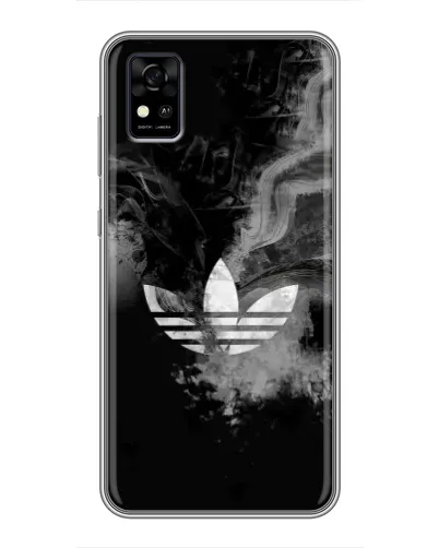 Чохол для ZTE Blade A31 з картинкою «Абстрактний дим Adidas»