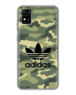 Чохол для ZTE Blade A31 з картинкою «Мілітарі стиль Adidas»