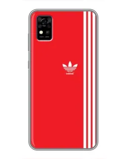 Чохол для ZTE Blade A31 з картинкою «Червоний мінімалізм Adidas»