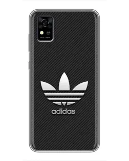 Чохол для ZTE Blade A31 з картинкою «Adidas Карбонова текстура»