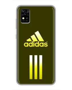 Чохол для ZTE Blade A31 з картинкою «Оливковий градієнт Adidas»
