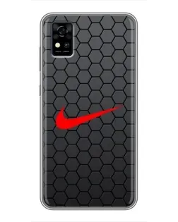 Чохол для ZTE Blade A31 з картинкою «Nike — карбонова сітка» Чохол для ZTE Blade A31 з картинкою «Nike — карбонова сітка»