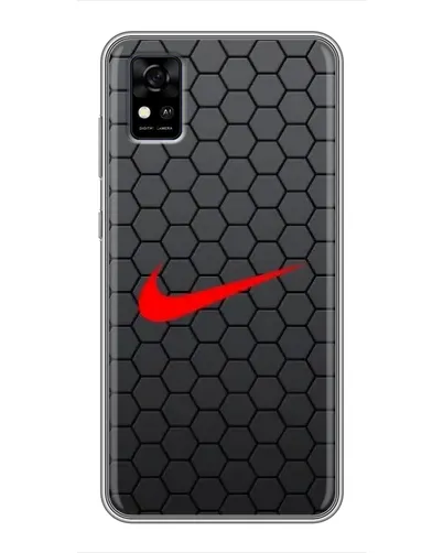 Чехол для ZTE Blade A31 с картинкой «Nike — карбоновая сетка»