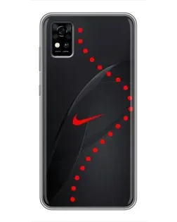 Чехол для ZTE Blade A31 с картинкой «Абстрактный дизайн Nike»