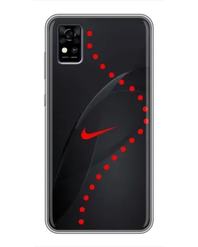 Чехол для ZTE Blade A31 с картинкой «Абстрактный дизайн Nike»