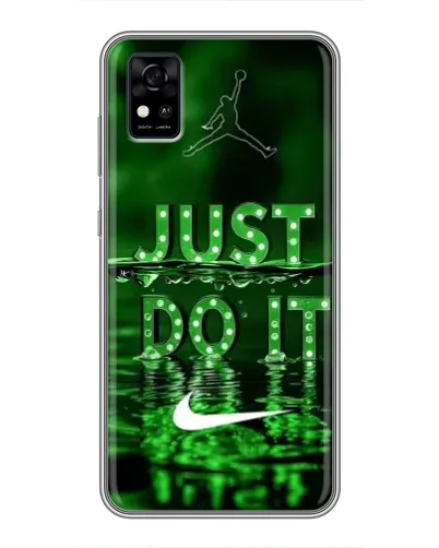 Чехол для ZTE Blade A31 с картинкой «Зеленый неоновый Nike»