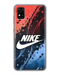Чехол для ZTE Blade A31 с картинкой «Градиентный принт Найк»