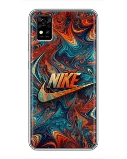 Чехол для ZTE Blade A31 с картинкой «Nike в абстракции»