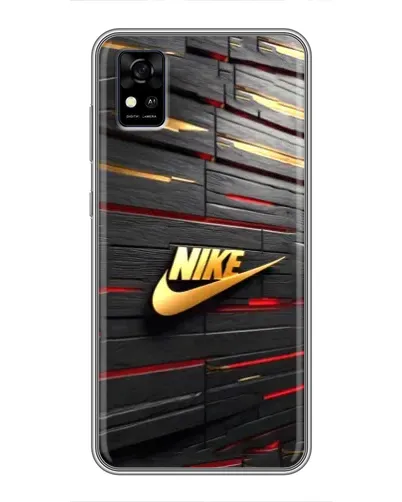 Чехол для ZTE Blade A31 с картинкой «Золотой Nike на металле»