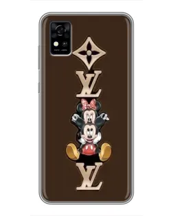 Чохол для ZTE Blade A31 з картинкою «LV та Міккі Маус»