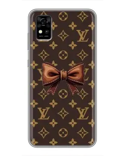 Чохол для ZTE Blade A31 з картинкою «LV з бантом»