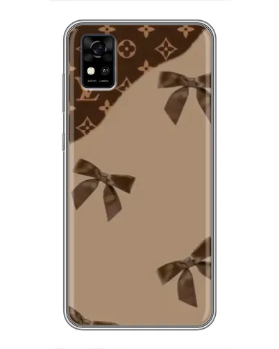 Чохол для ZTE Blade A31 з картинкою «LV — кавовий атлас»