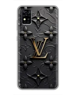 Чохол для ZTE Blade A31 з картинкою «Шкіряна текстура LV»