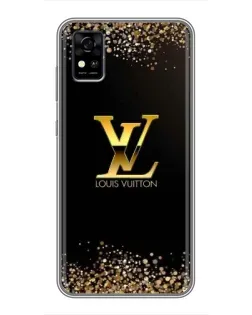 Чохол для ZTE Blade A31 з картинкою «LV — золоті іскри»