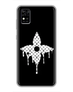 Чохол для ZTE Blade A31 з картинкою «Квіткова монограма»
