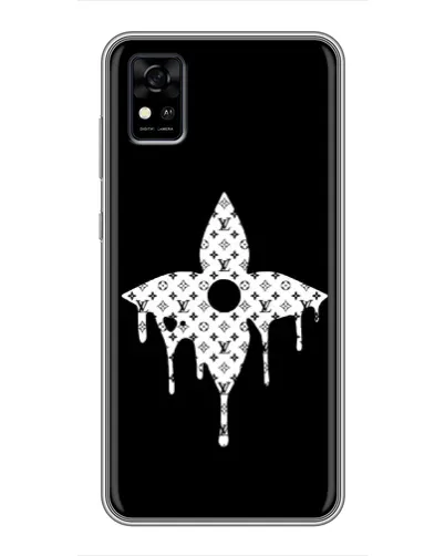 Чохол для ZTE Blade A31 з картинкою «Квіткова монограма»