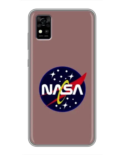 Чехол для ZTE Blade A31 с картинкой «NASA — ретро космос»