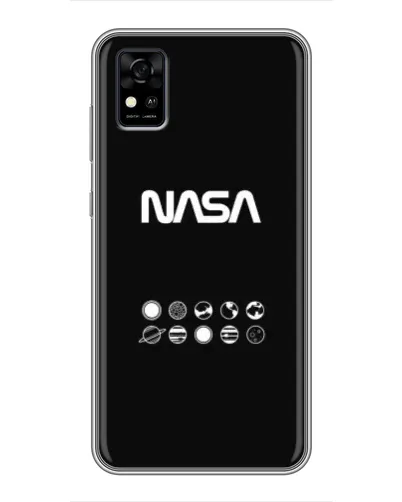 Чехол для ZTE Blade A31 с картинкой «NASA — технический принт»