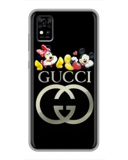 Чохол для ZTE Blade A31 з картинкою «Gucci — герої Disney» Чохол для ZTE Blade A31 з картинкою «Gucci — герої Disney»