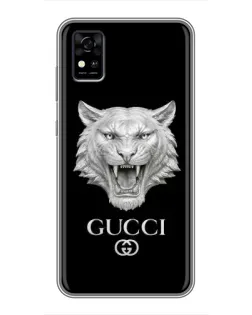 Чохол для ZTE Blade A31 з картинкою «Gucci — срібний лев» Чохол для ZTE Blade A31 з картинкою «Gucci — срібний лев»