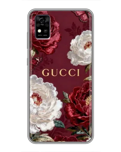 Чехол для ZTE Blade A31 с картинкой «Gucci — бордовые розы» Чехол для ZTE Blade A31 с картинкой «Gucci — бордовые розы»