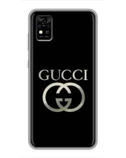 Чохол для ZTE Blade A31 з картинкою «Gucci — золото на чорному» Чохол для ZTE Blade A31 з картинкою «Gucci — золото на чорному»