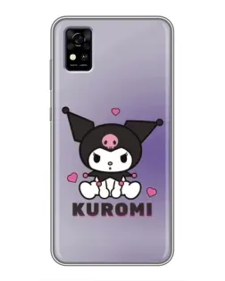 Чехол для ZTE Blade A31 с картинкой «Kuromi — фиолетовый арт» Чехол для ZTE Blade A31 с картинкой «Kuromi — фиолетовый арт»