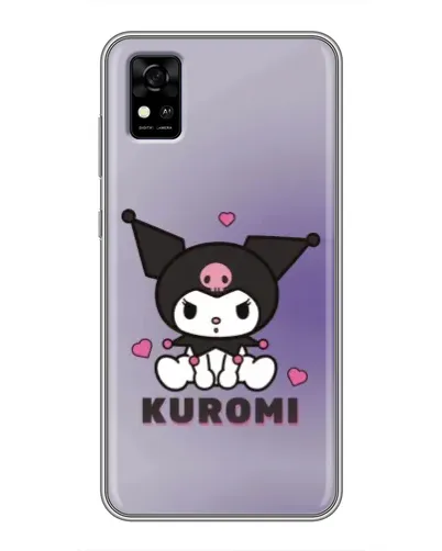 Чехол для ZTE Blade A31 с картинкой «Kuromi — фиолетовый арт»