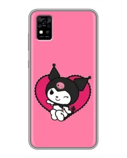 Чехол для ZTE Blade A31 с картинкой «Kuromi — любовь в сердце» Чехол для ZTE Blade A31 с картинкой «Kuromi — любовь в сердце»