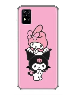 Чехол для ZTE Blade A31 с картинкой «My Melody и Kuromi» Чехол для ZTE Blade A31 с картинкой «My Melody и Kuromi»