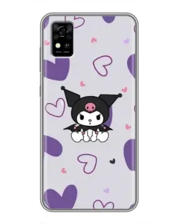 Чехол для ZTE Blade A31 с картинкой «Kuromi и лавандовые сердца» Чехол для ZTE Blade A31 с картинкой «Kuromi и лавандовые сердца»