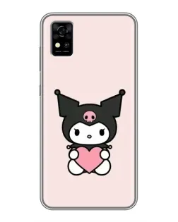 Чехол для ZTE Blade A31 с картинкой «Kuromi и сердце» Чехол для ZTE Blade A31 с картинкой «Kuromi и сердце»