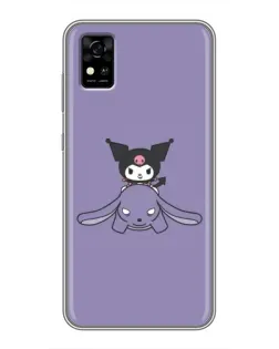 Чехол для ZTE Blade A31 с картинкой «Kuromi на лиловом фоне» Чехол для ZTE Blade A31 с картинкой «Kuromi на лиловом фоне»
