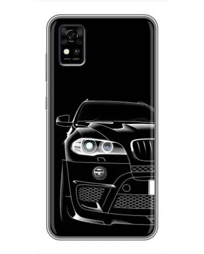 Чохол для ZTE Blade A31 з картинкою «Темний силует BMW»
