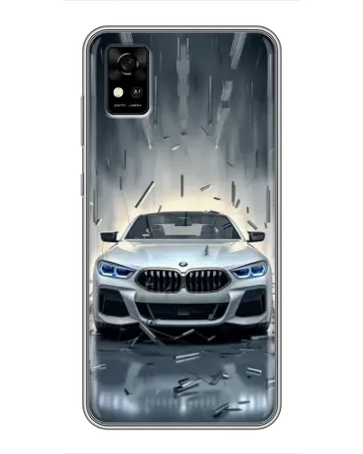 Чохол для ZTE Blade A31 з картинкою «BMW у світлі фар»