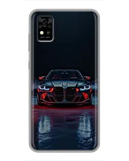 Чохол для ZTE Blade A31 з картинкою «BMW на мокрій дорозі»
