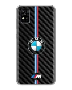 Чохол для ZTE Blade A31 з картинкою «Емблема BMW та карбон»