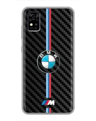 Чохол для ZTE Blade A31 з картинкою «Емблема BMW та карбон»