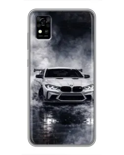 Чохол для ZTE Blade A31 з картинкою «BMW крізь туман»