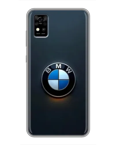 Чохол для ZTE Blade A31 з картинкою «Логотип BMW — мінімалізм»