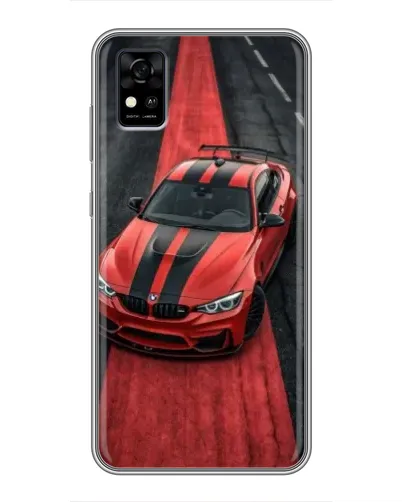 Чохол для ZTE Blade A31 з картинкою «BMW на червоній доріжці»