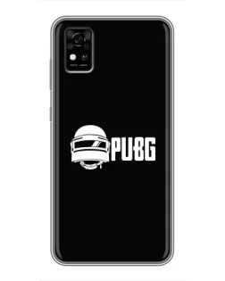 Чехол для ZTE Blade A31 с картинкой «PUBG — классический лого»