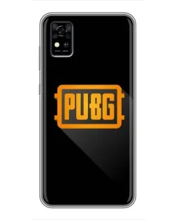 Чехол для ZTE Blade A31 с картинкой «PUBG — рамка лого»