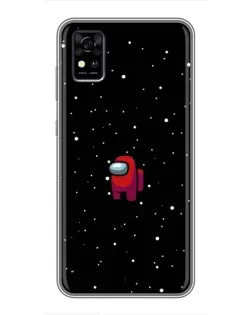 Чохол для ZTE Blade A31 з картинкою «Червоний Among Us»