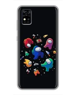 Чохол для ZTE Blade A31 з картинкою «Among Us космос»