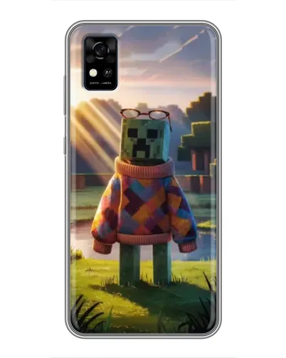 Чехол для ZTE Blade A31 с картинкой «Крипер в свитере»